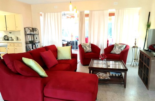 Lake Worth Corridor House | Plumaria Room with private bathroom on shared lakeview House