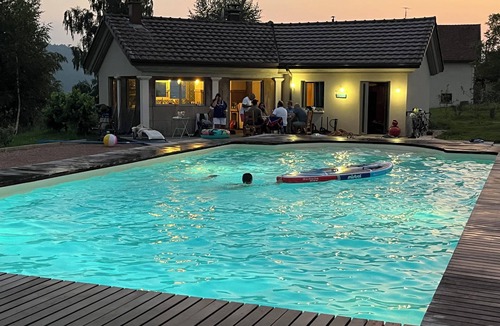 Vagney Villa | PMR villa with large heated pool from May to October on sunny hillside