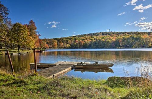 Locust Lake Village House | Pocono Log Cabin Fireplace, Fire Pits and Amenities