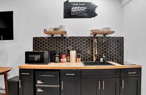 Canadensis Hotel | Pocono Modern Vaulted Pine | Firepits | Pickleball