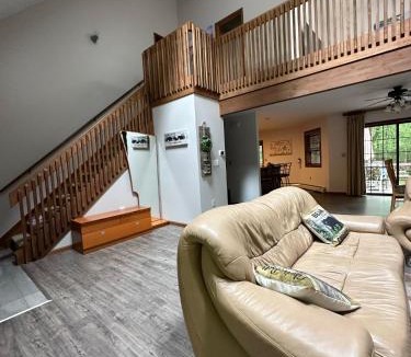 Gouldsboro House | Pocono Retreat Family Home with Hot Tub Deck Sunroom Outdoor Pool Big Bass Lake Larsen Lake Gouldsboro Clifton Township
