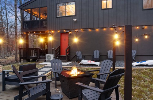 East Stroudsburg House | Poconos FUN! Hot Tub, Fire Pit, Game Room, Arcade