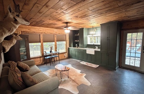Emory Cabin | Pond-View Cabin on 30 Acres/Dock + Fire Pit + Wildlife/Sleeps 4