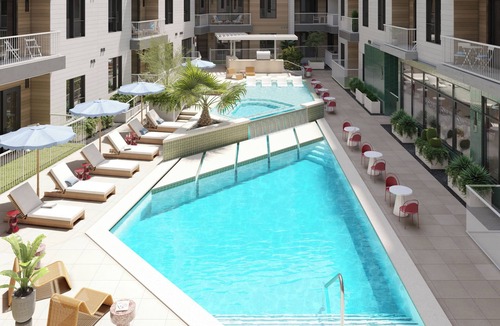 South Lamar Apartment | Pool | 2BDR Deluxe Suite w/Balcony | The Code