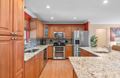 Lake Clarke Shores House | Pool Huge Backyard BBQ Games Pet Friendly
