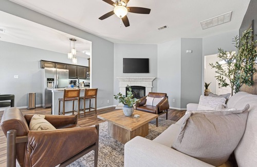 Montgomery House | Pool Oasis Paradise by the Lake: gameroom, firepit