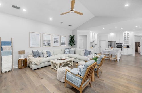 Atlantic Shores House | Pool, Spa, Golf Simulator | Walk to Beach
