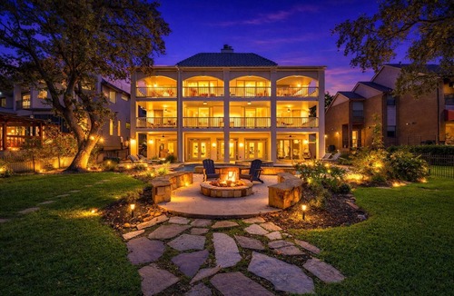April Sound House | Pool & Spa | Lux Waterfront Home | 2 Primary Suites, 4 BR, Boat Dock & Views