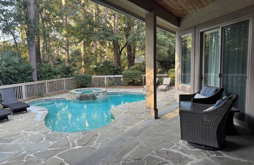 Heritage Woods House | Pool/Spa! Walk to BEACH! Dog friendly!