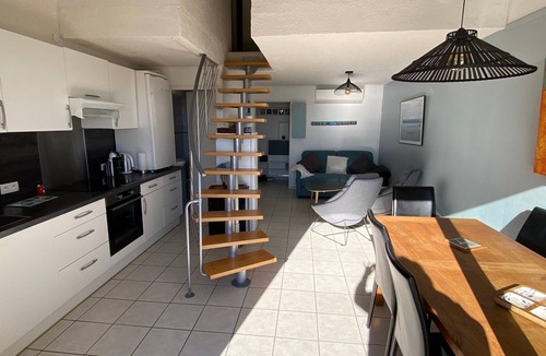 Port Leucate Apartment | Port Leucate: Air-Conditioned T3 Duplex Apartment, 6 Pers, Sea Facing, Parking
