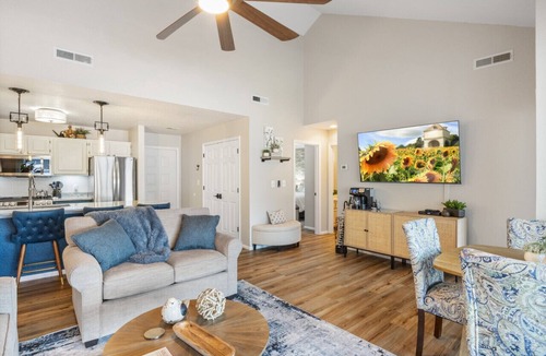 Village of Four Seasons Condo | Posh Penthouse-Top Floor, Waterfront, Pools, & Pickleball!