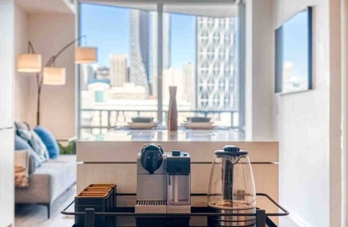 East Village Condo | Postcard Views w/Chic Decor, Office, Parking