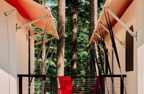 Stevenson House | Premier Glamping Getaway | King Bed + Soaking Tub