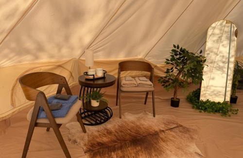 Stanton Other | Premium Glamping Tent with HotTub, FirePit & Heater at Red River Gorge with Wooded Views & Bath House