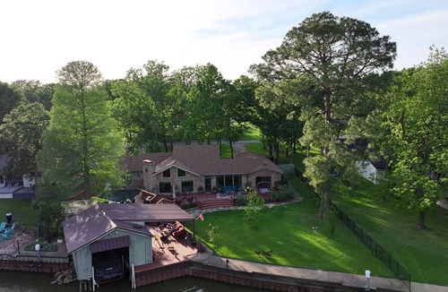 Star Harbor House | Premium Lakefront Villa with Pool, Private Dock & Boathouse on Cedar Creek
