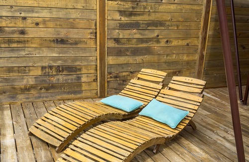 Oatmeal Cabin | Premium Suite 1 - Safari Tent - Private Deck/Hot Tub