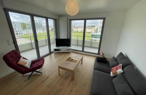 Port of Caen Apartment | Presqu'île, appartement neuf avec balcon, salle de gym et parking