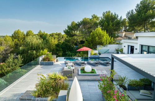 Saint-Gely-du-Fesc Villa | PRESTIGIEUSE villa avec SPA vue horizon mer proche Montpellier
