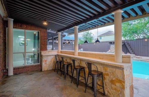 Sachse House | Prestigious 5BR/3.5B Home with Pool, Sauna, Game Room & Bar