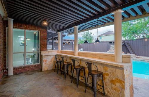 Sachse House | Prestigious 5BR 3B Home with Pool Sauna Game Room & Bar