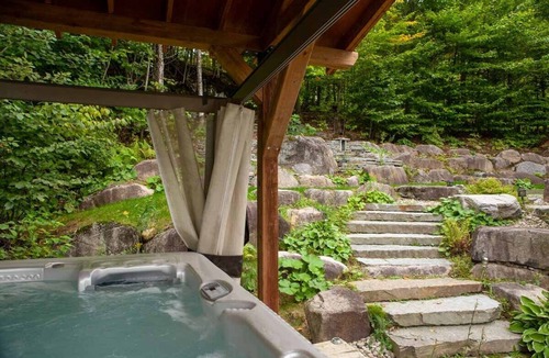 Sainte-Adele Ski Chalet | Prestigious chalet built exclusively using the Scandinavian log method. LONG TERM STAYS ONLY - 32 NIGHTS MINIMUM