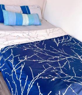 Hacienda Heights House | Pretty bedroom with shared bathroom