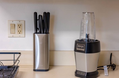 Mount Laurel Condo | Private Bedroom with Bathroom