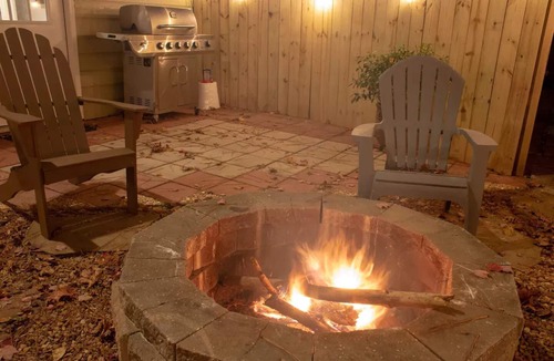 Suwanee House | Private basement w/firepit ideal for longer stays