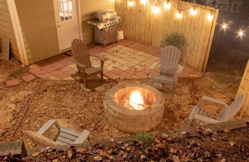 Suwanee House | Private basement w/firepit ideal for longer stays