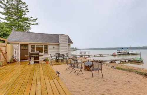 Maple City House | Private Beach & Dock: Little Traverse Lake Cottage