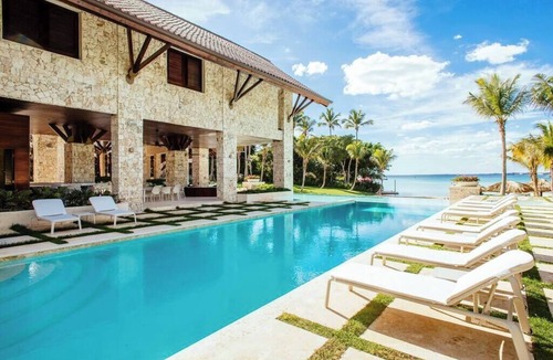 Casa de Campo Villa | Private Beach Estate w Pool, Elevator, Chef+Butler