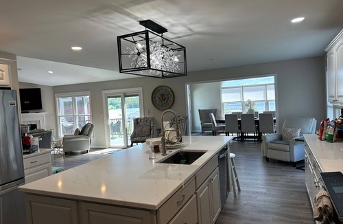 Twin Oaks House | Private beach, hot tub, 2 kitchens, 2 laundry rooms, game room, dock, firepit