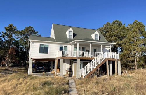 New Point House | Private Beach on Chesapeake Bay Near Lighthouse