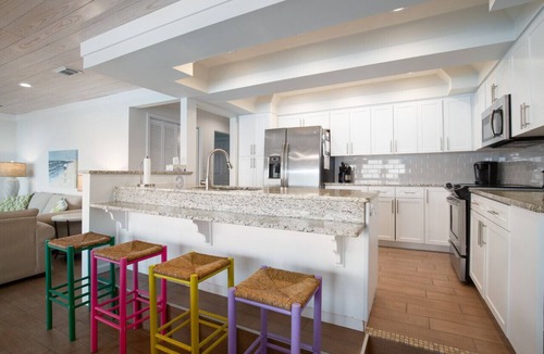 Seagrove Beach Condo | Private Beachfront on West Corner! Free Setups March-Oct! Deck access to beach!