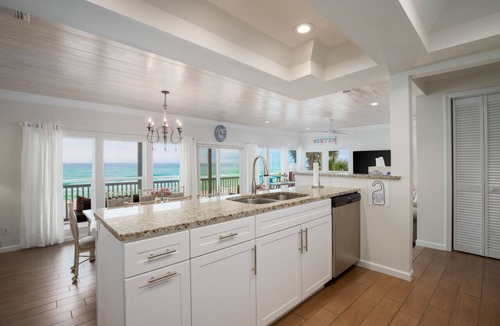 Seagrove Beach Condo | Private Beachfront on West Corner! Free Setups March-Oct! Deck access to beach!