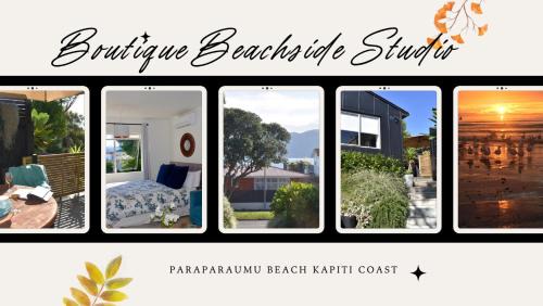 Paraparaumu Beach Apartment | Private Beachside Studio with Courtyard and Sea view