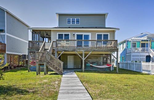 Colington Harbour House | Private Boat Dock Fun OBX Family Getaway with Deck