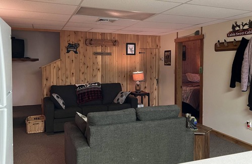 Lakeville Cabin | Private Cabin Getaway w/ Additional Bunkhouse on 10 acres and Near All Lakes