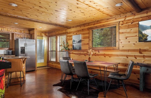 Hochatown Cabin | Private Cabin with Hot Tub, Fire Pit and Large Patio