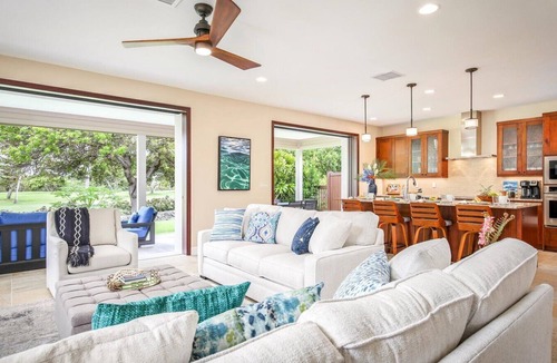 Keauhou House | Private Covered Lanai & Pool | Central AC | Golf Fairway Views