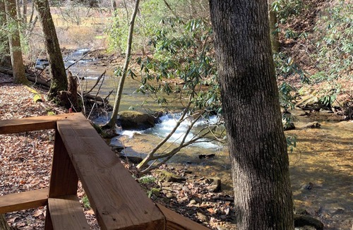 Cherry Log Cabin | Private Creek Cabin w/Firepit + Direct Access