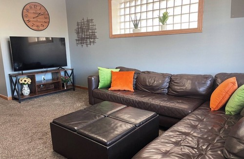 Chesterton Apartment | Private Downtown Apt, King Bed, Jet Bath, Fireplace, Grill, near Indiana Dunes