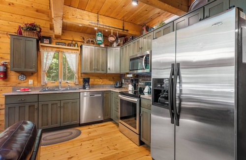 Blue Eye Cabin | Private Engleman Spruce Cabin with Game Room, Community Pool & Car Charger