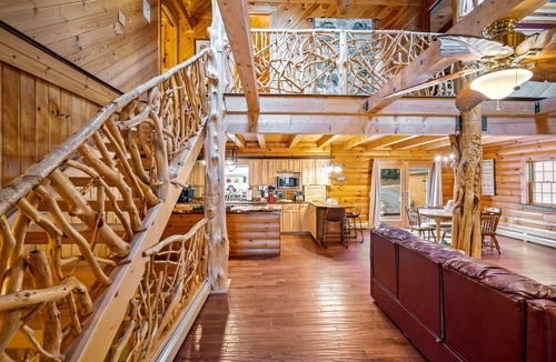 East Wakefield House | Private Fall Lakefront Cabin w/Fire Pit & Hot Tub