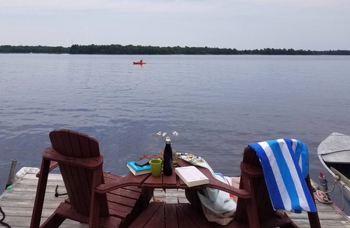 McMurrich/Monteith Cottage | Private Family-Friendly lakefront Sunset views Shallow Water Sandy area for Kids