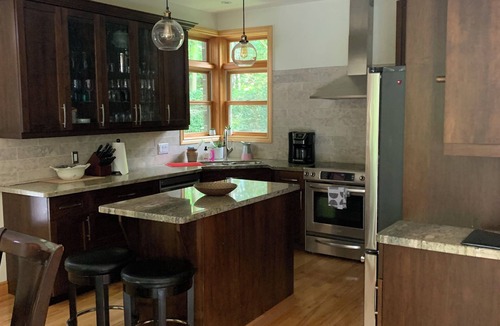 Brockton Cottage | Private Family Lakefront Cottage with Sandy Beach and Sunset Views