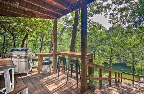 Eucha House | Private Fishing Dock: Grand Lake Home