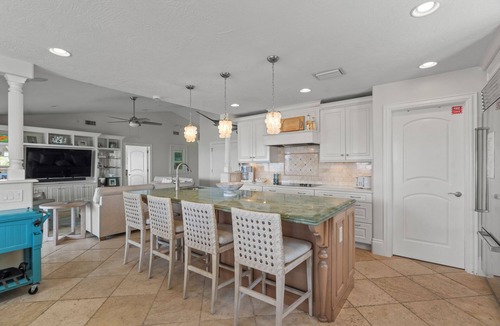 Marathon House | Private, Gated, Oceanfront, Beachfront 5-Star Estate with dock, putting green.
