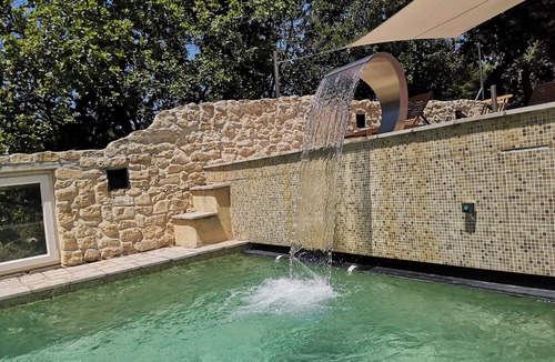 Montbrison-sur-Lez House | Private heated infinity pool. Jacuzzi, lavender, mountains and vineyards.