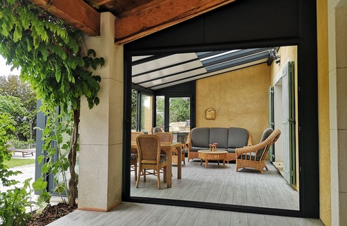 Montbrison-sur-Lez House | Private heated infinity pool. Jacuzzi, lavender, mountains and vineyards.